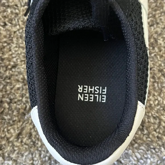 NWOT Eileen Fisher Black and Cream Sneakers, super light and comfortable, sz 7.5 - Picture 7 of 8
